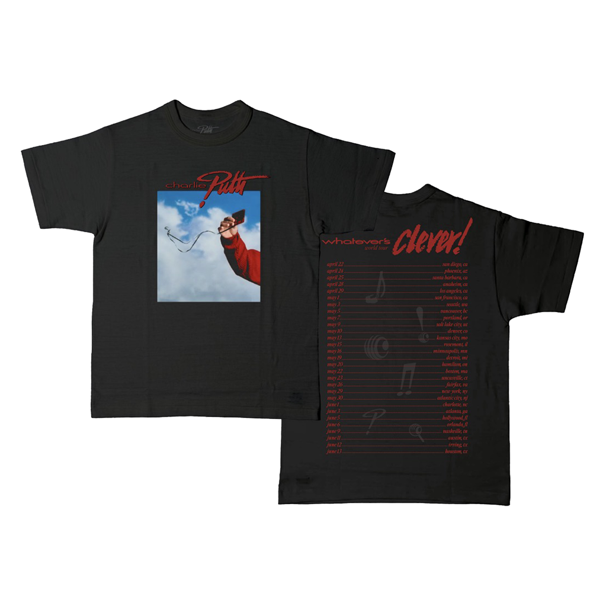 Whatever's Clever! 2026 Black Tour Tee