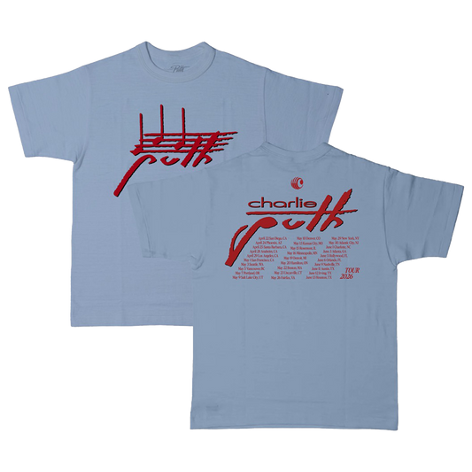 Charlie Puth 2026 Tour Blue T-Shirt