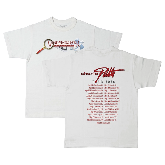 Whatever's Clever! 2026 White Tour T-Shirt